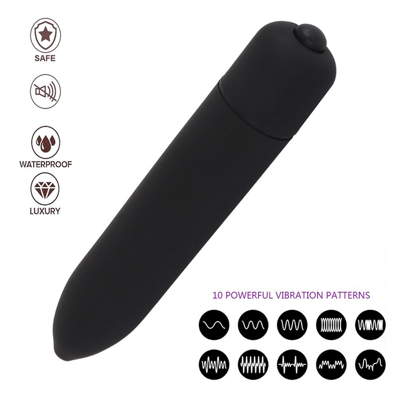 POWERFUL Waterproof Bullet Vibrator Clit Vibe Massager Sex Toy for Women Couple gallery
