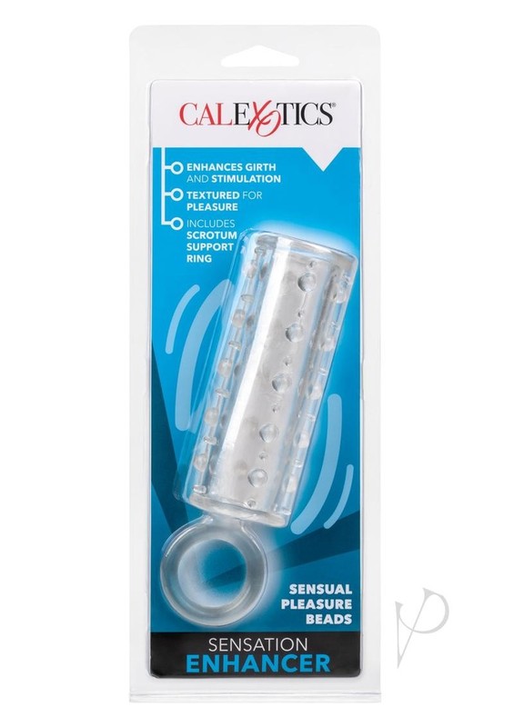Sensation Enhancer Penis Sleeve with Scrotum Support – Clear