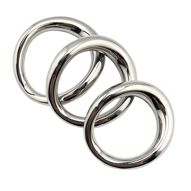 Stainless Steel Cock Ring for Men Penis Rings Curves Cockring Stronger Erection*