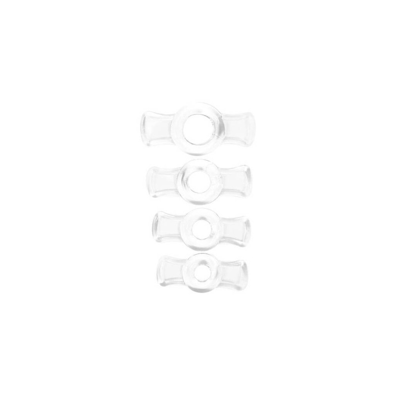 Doc Johnson TitanMen Cock Ring Set - Clear gallery