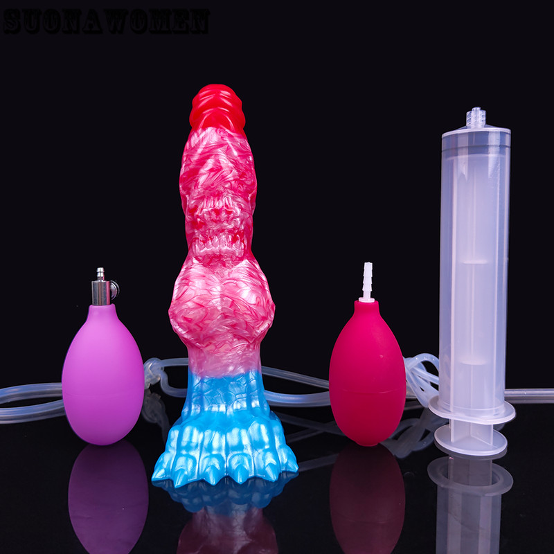 Inflatable Dildo with Suction Cup Body Safe Material Stimulator Dildos Sex Toys gallery