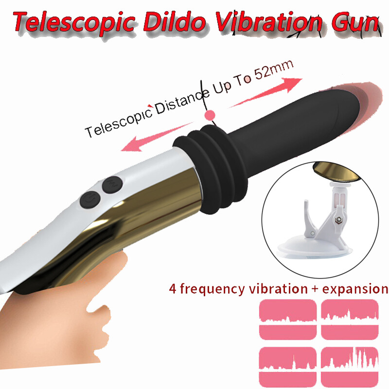 Telescopic Thrusting Anal Plug Vibrator Prostate Massager Dildo Sex Toys For Men gallery