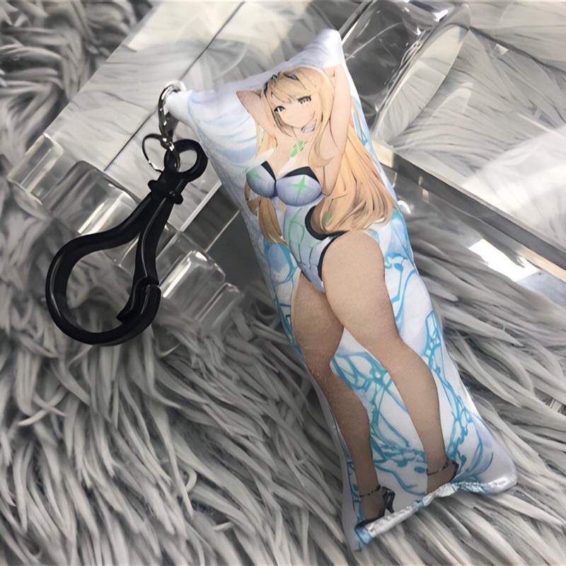 Handmade Mythra Xenoblade Chronicles Dakimakura Body Pillow Plush Keychain gallery
