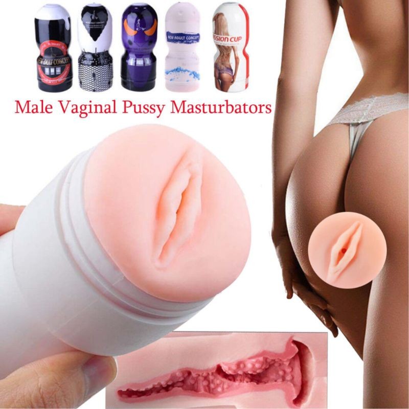 Manual Stroker Pocket-Pussy Soft Silicone Male Masturbaters Cup Sex-Toys for Men gallery