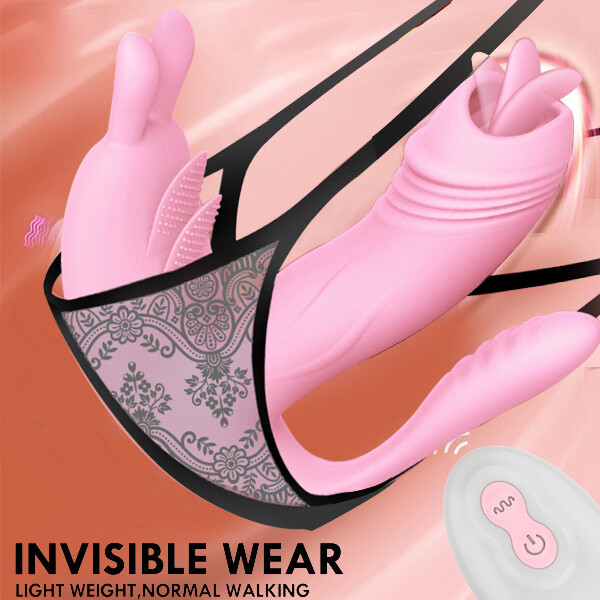 Clit Panties Wearable Vibrator G-Spot Dildo Massage Sex Toy Women Remote Control