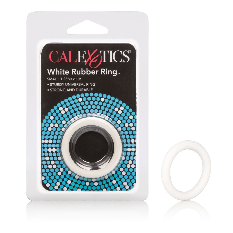 Cal Exotics White Rubber Ring Small 1.25&Prime; – Penis Cock Erection Enhancer Ring