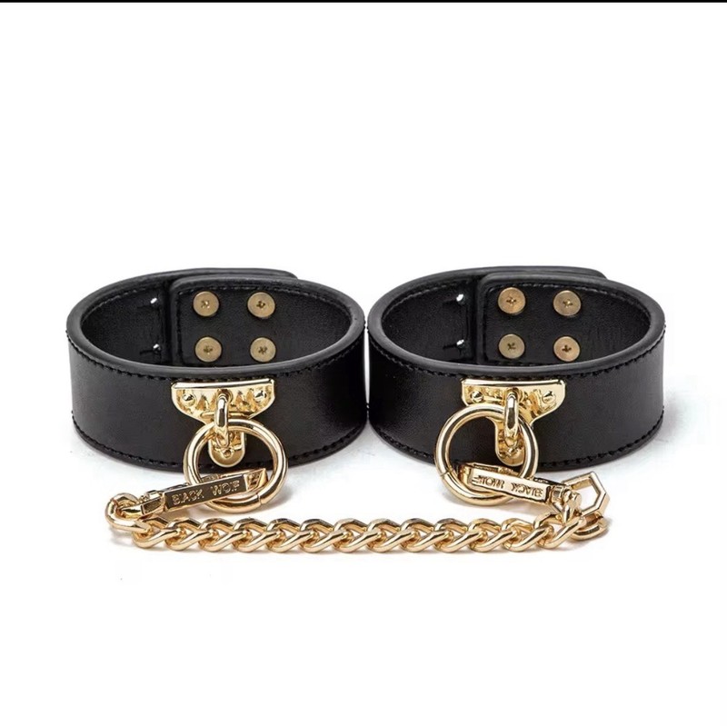 BDSM Kits Genuine Leather Bondage Set Fetish Handcuffs Collar Gag Whip Sex Toys gallery