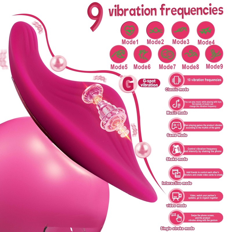 Remote Wearable G-Spot Clit Vibrator Dildo Massager-Adult Sex Toys-Women-Panties gallery