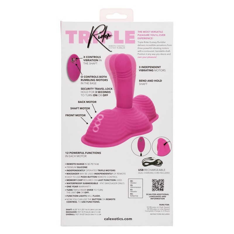 Triple Rider Remote Control Ecstasy Rumbler New Rechargeable F*cking Machine gallery