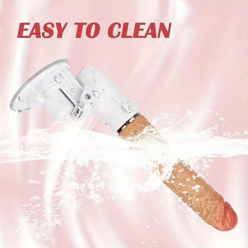 Heating Thrusting Dildo Vibrator Remote HandsFree Gun Machine Sex Toys for Women gallery