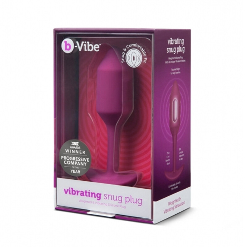 b-Vibe Snug Plug Vibrating Medium Torpedo butt plug Anal Stimulation Silicone