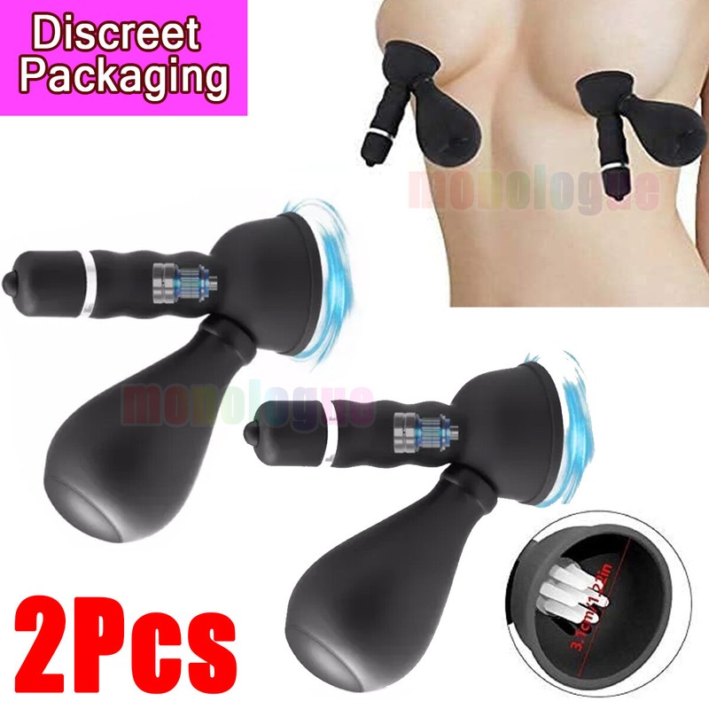 Breast Vibrating Nipple Clamps Vacuum Vibrator Clit Clip Sex Toys For Women