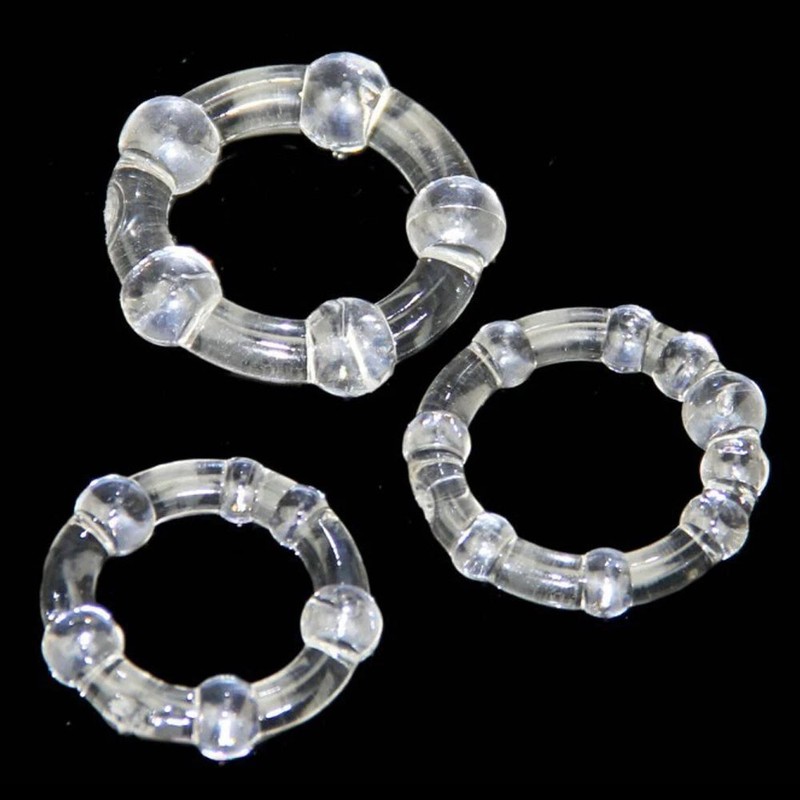 3Pcs Cock Ring Super Stretchy Strong Stay Harder Penis Rings Men ED Solution gallery