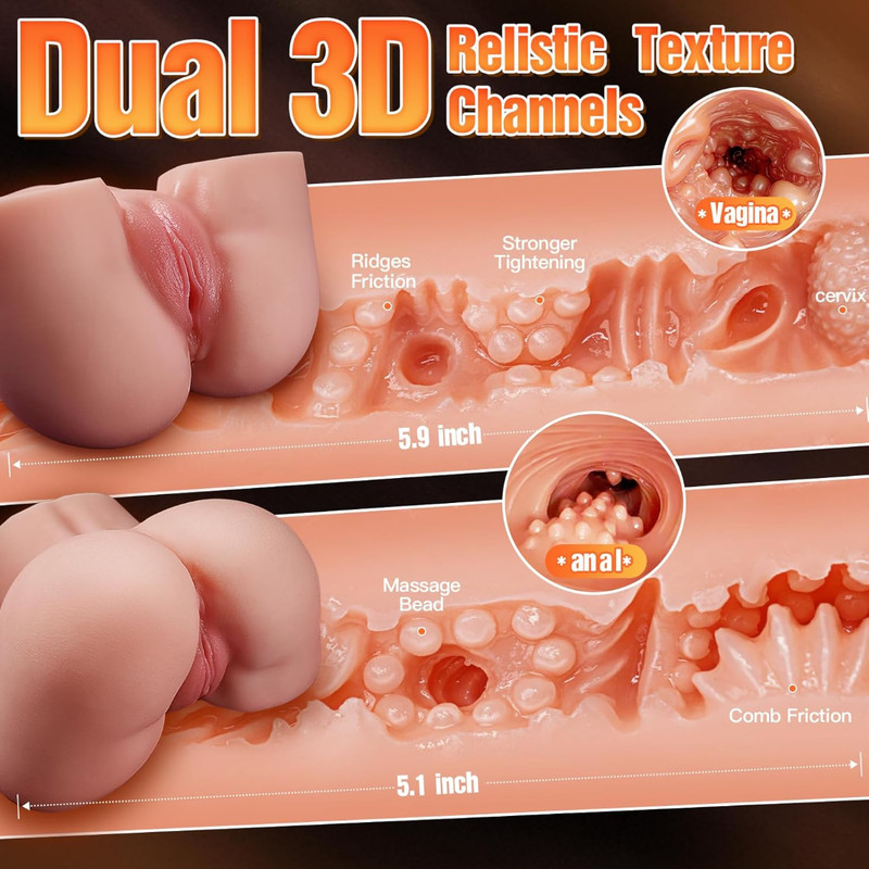 Masturbadores Para 5.5LB Hombre Muñecas Sexuales Muneca Juguetes Sexo Vaginal US gallery