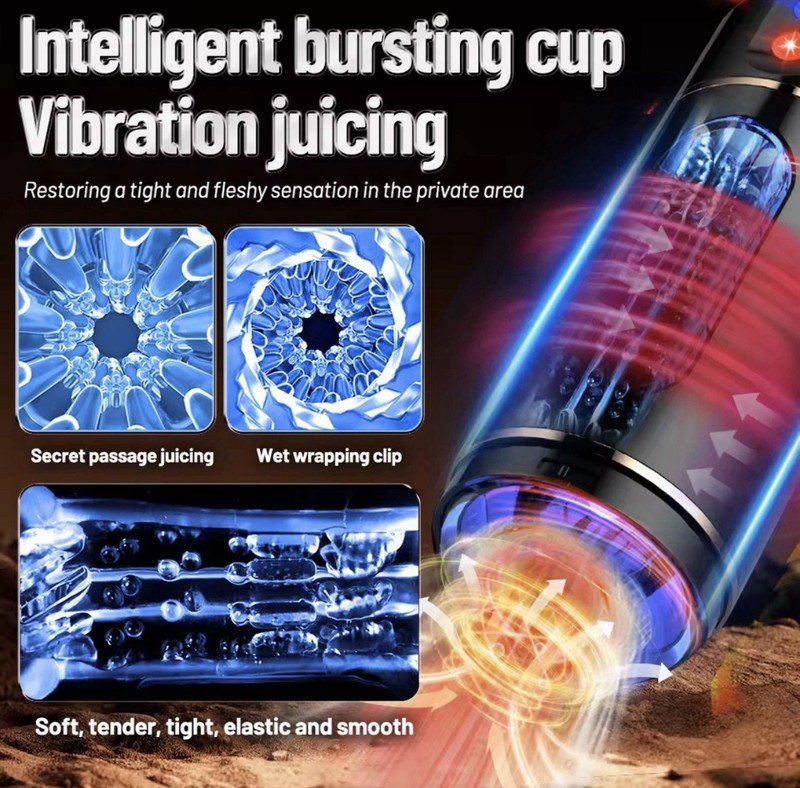 Handsfree Mastubator Cup Male Automatic Blowjob Machine for Adult Sex Toy gallery