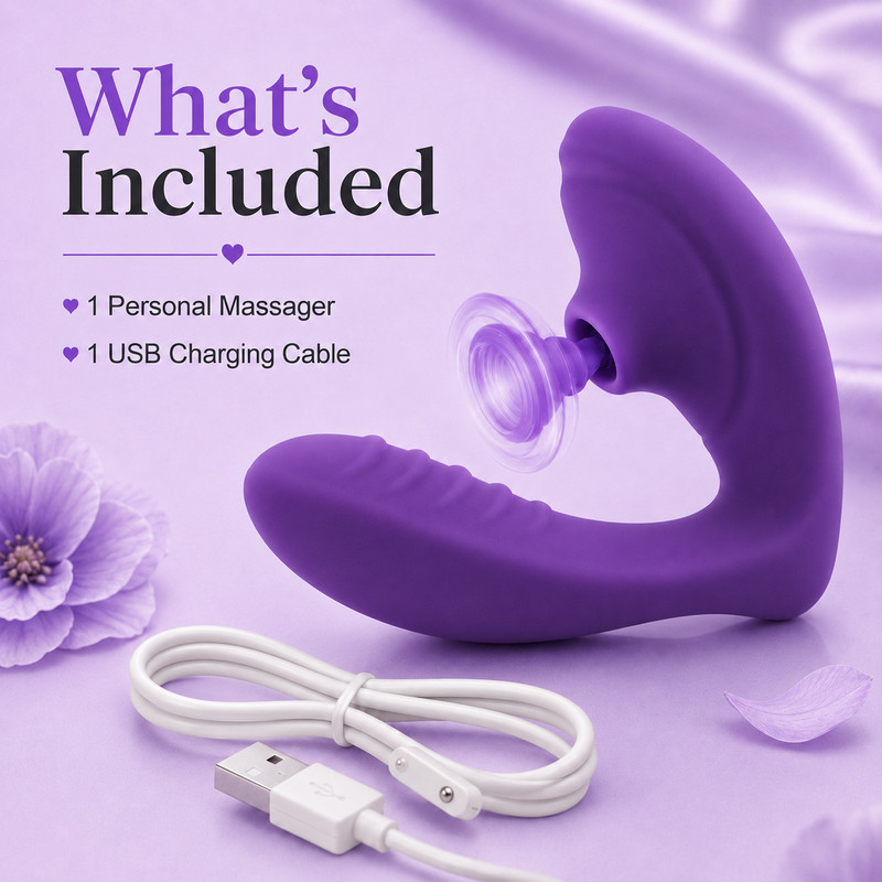 Purple Women’s Sextoy USB Rechargeable 10 Modes Silicone gallery