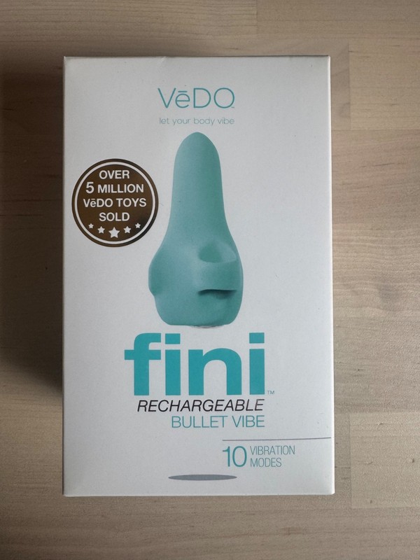 Vedo Fini Silicone Clitoral Vibrator Turquoise New in Box