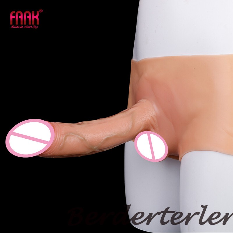 Wearable Fake Penis Realistic Large Dildos Silicone Pants with Solid Dildo Pants