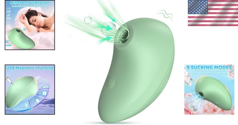 Clitoral Stimulator with 9 Vibrating Modes Waterproof Silicone Pleasure Toy gallery