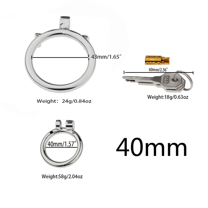 New Stainless Steel Male Chastity Belt Cage Device Restraint Ring Locking Metal