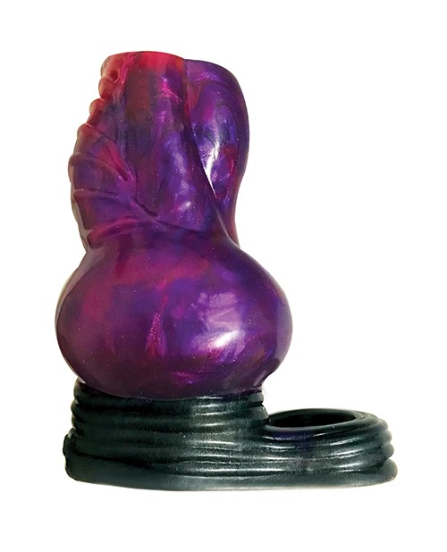 Icon Brands Alien Nation Penis Sheath - Borg, Metallic Purple/Red gallery