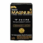 Trojan Condom Magnum Thin Large Size Lubricated 12 Pack