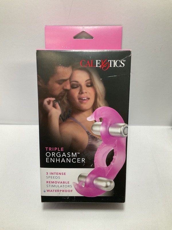 Cal Exotics Triple Orgasm Enhancer Pink – Vibrating Cock Ring w Stimulators