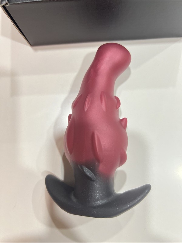 Dragon Fruit Shape Dildo Red & Black