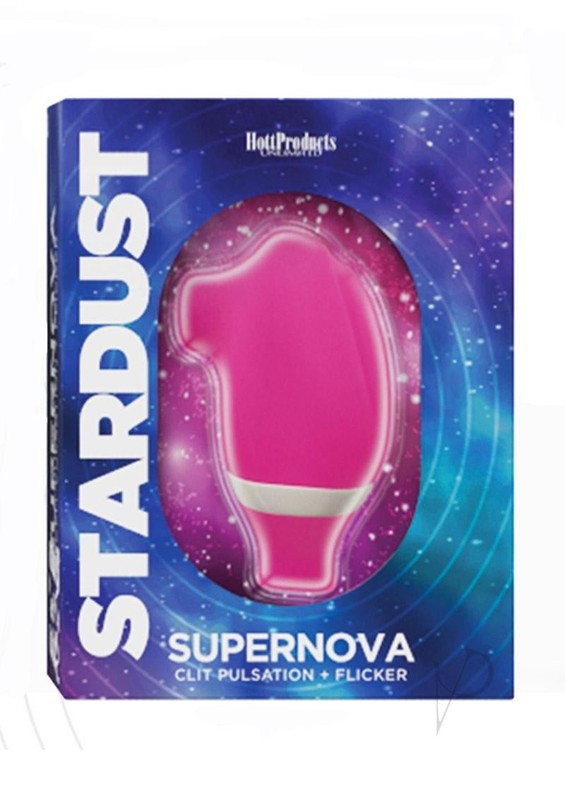 Stardust Supernova Silicone Vibrating Clitoral Stimulator – Magenta