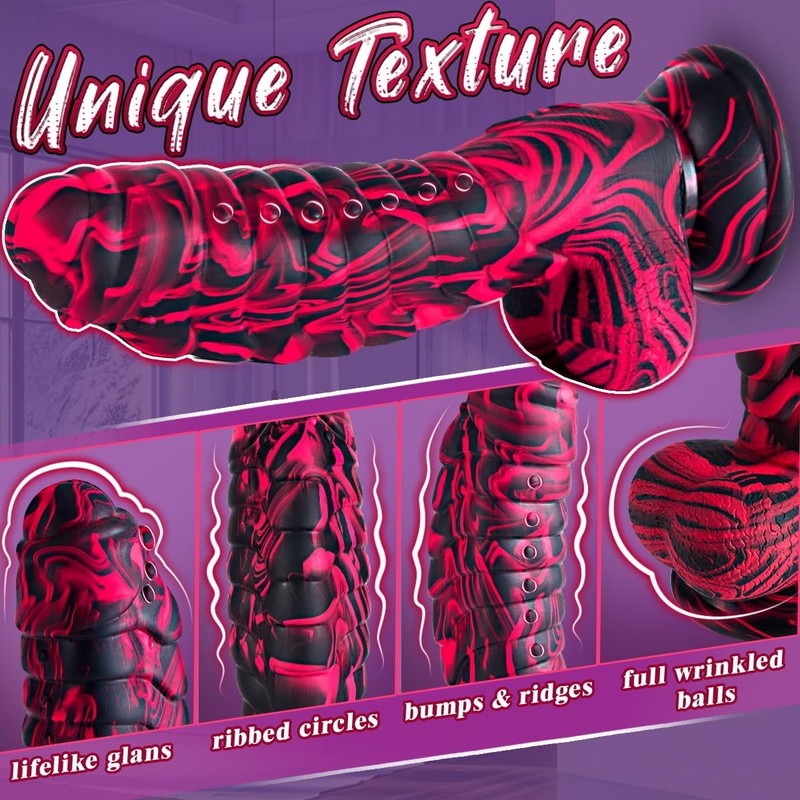 Sex Toys Adults Penis Dildo - 6.5" Girth Huge Thick Fantasy Dildos with Strong S gallery