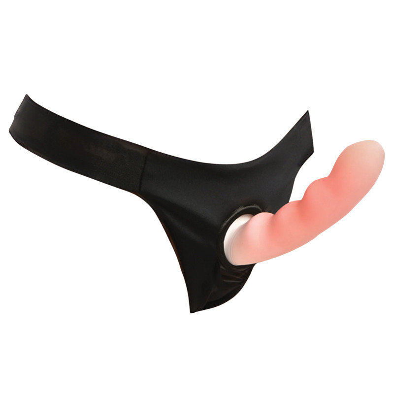 Stretchy Women's Thong Strap-On Panty Harness Underwear Pegging Sex Toy Large gallery