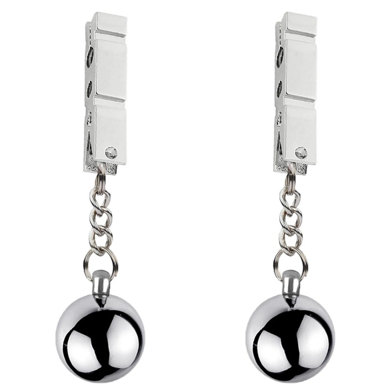 Nipple Clamp Weight Slaves Stimulator Metal Clips Ball Breast Binding Restraint gallery