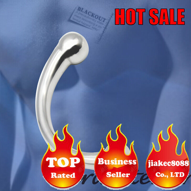 316L stainless steel Curve G Spot Anal Plug Chastity Device Sex Toy A258