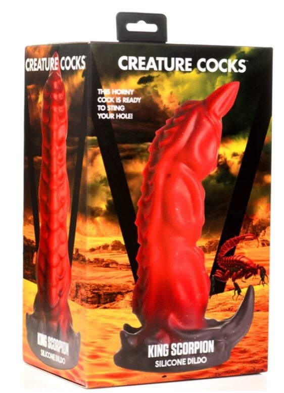 Creature Cocks King Scorpion Silicone Dildo with Suction Cup Based, New