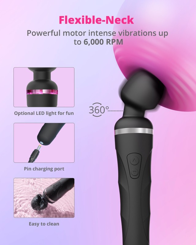 LOVENSE Domi 2 Wand Massager Vibrator+Gemini Vibrating Nipple Clamps Adjustable gallery