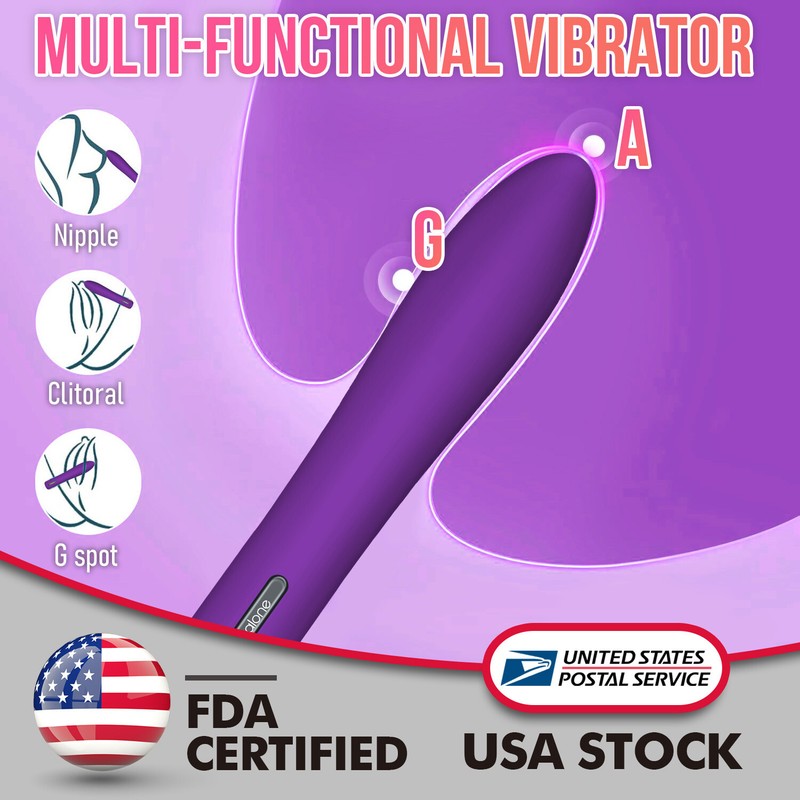 Multi-Speed Bullet Vibrator Portable Massager Orgasm Sex Toy for Women Couples