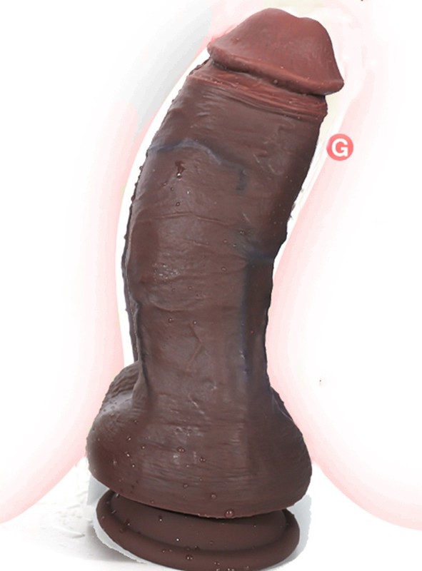 8 inch Liquid Silicone Realistic Dildo-Cock Suction-Cup Women Sex Toy Thick-Dong