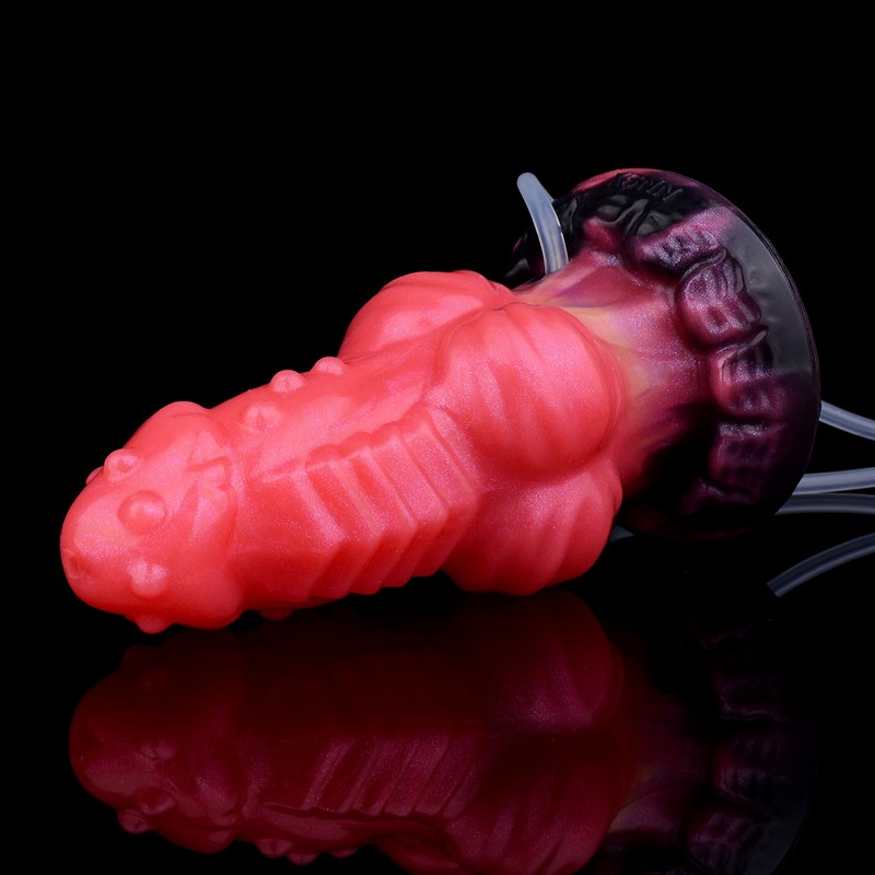 Inflatable Big Knot Penis Dong Squirting Ejaculating Dildo G-spot Women Sex Toy gallery