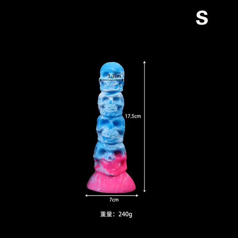Silicone Halloween Skeleton Anal Plug Butt Plug Dildo Anal Dilator Adult Sex Toy