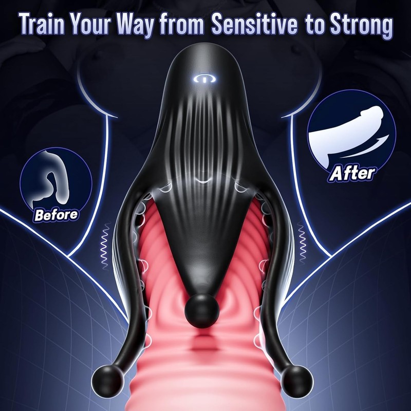 Automatic Licking Male Masturbator Cup Penis Training Stroker Sex Toy for Men US gallery