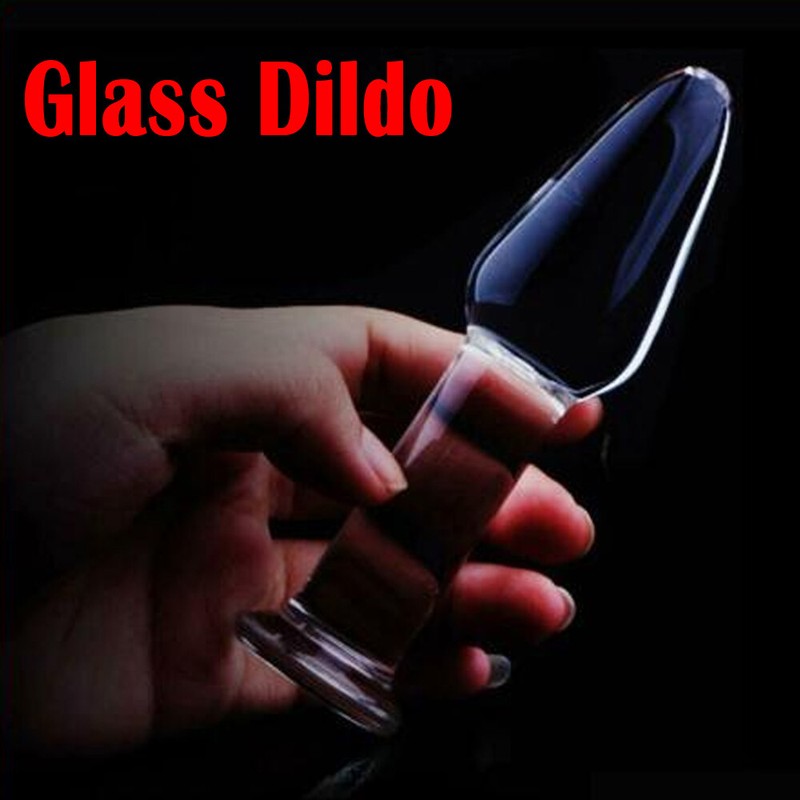 Crystal Glass Anal Butt Plug Dildo Masturbator G-spot Massager Adult Sex Toys