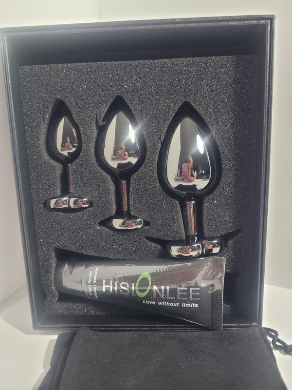 HEART Anal Butt Plug STAINLESS S/M/L Set Sex Toy for Women & Men Metal gallery