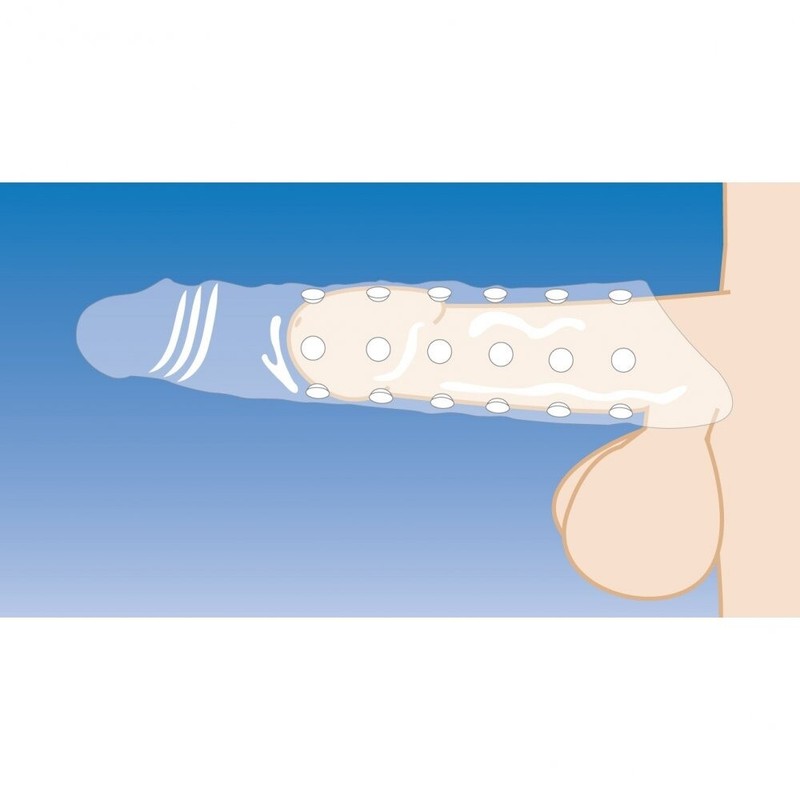 Add 3" Realistic Penis Extender Extension Sleeve Cock Sheath Enlarger Enhancer gallery