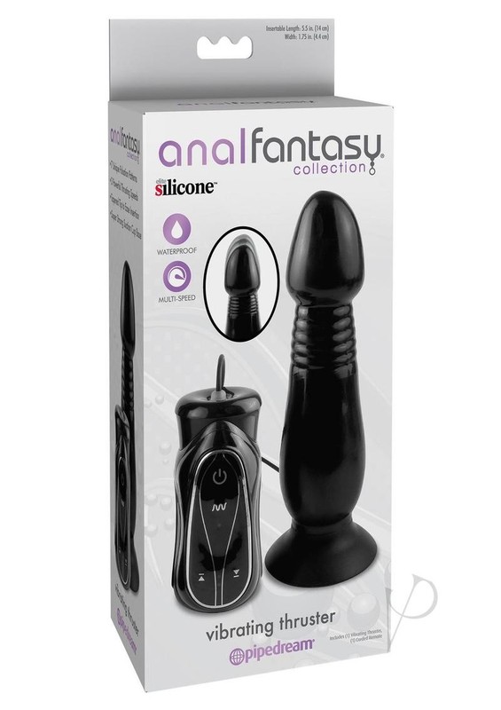 Anal Fantasy Collection Silicone Vibrating Anal Probe with Wired Remote