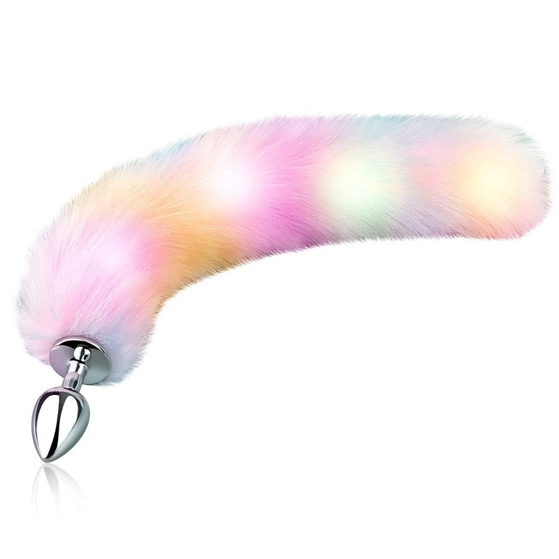 Sexy Fox Tail Anal Plug Sex Foreplay Glowing Adult Toys Fashion Role-Playing …