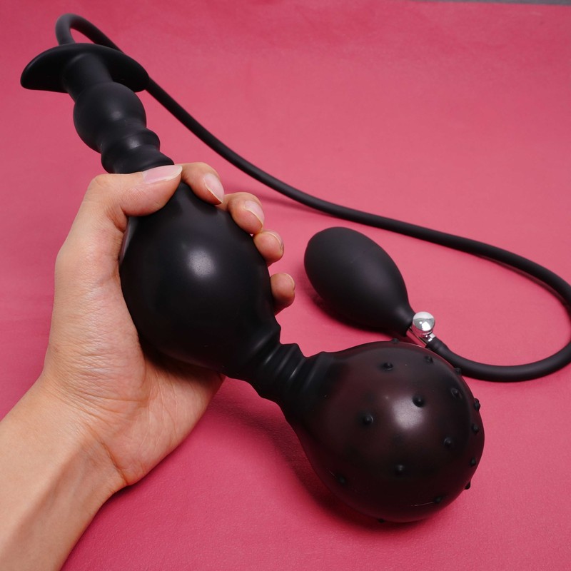 Inflatable Anal Plug For Men Dilator Anus Butt Expander Dildo Female Masturbator