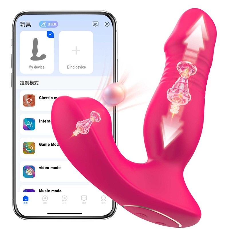 Wearable Thrusting G-Spot Clit Vibrator Dildo Sucking Massager Sex Toy For Women gallery