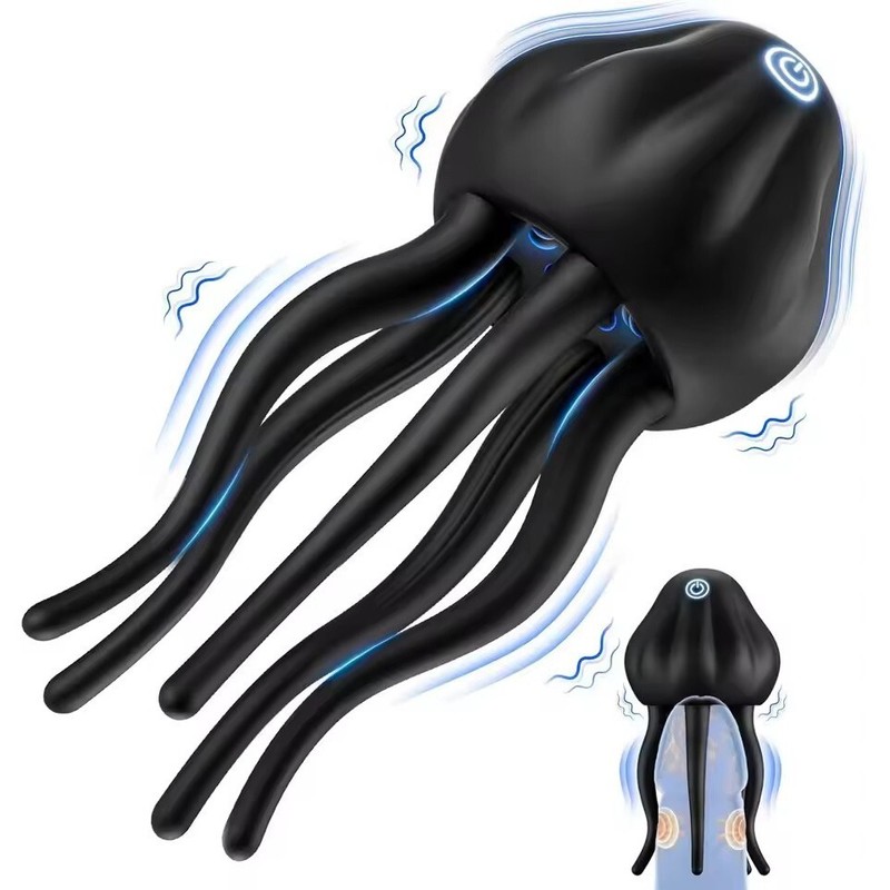 Vibrating Cock Penis Head Teaser Vibrator Masturbator Stroker Glans Trainer