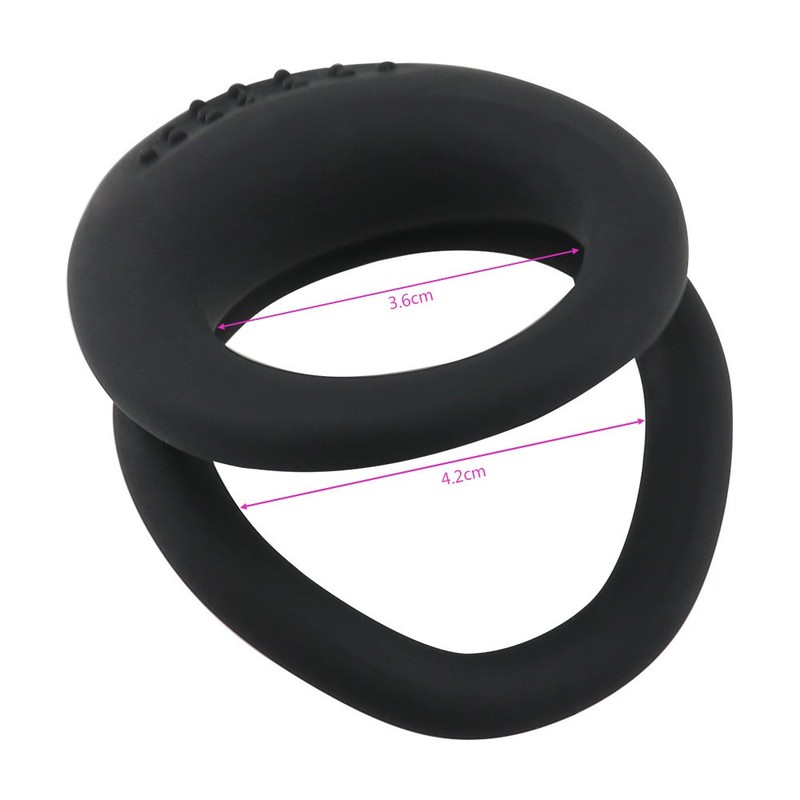 Silicone Soft Stretchy Penis Cock Ring Erection Sling Ball Stronger Sex Toy NEW gallery