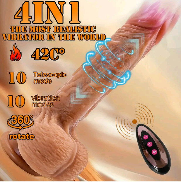 Long Dildo Thrusting Vibrator Massager Realistic Penis Dong Sex Toy for women gallery